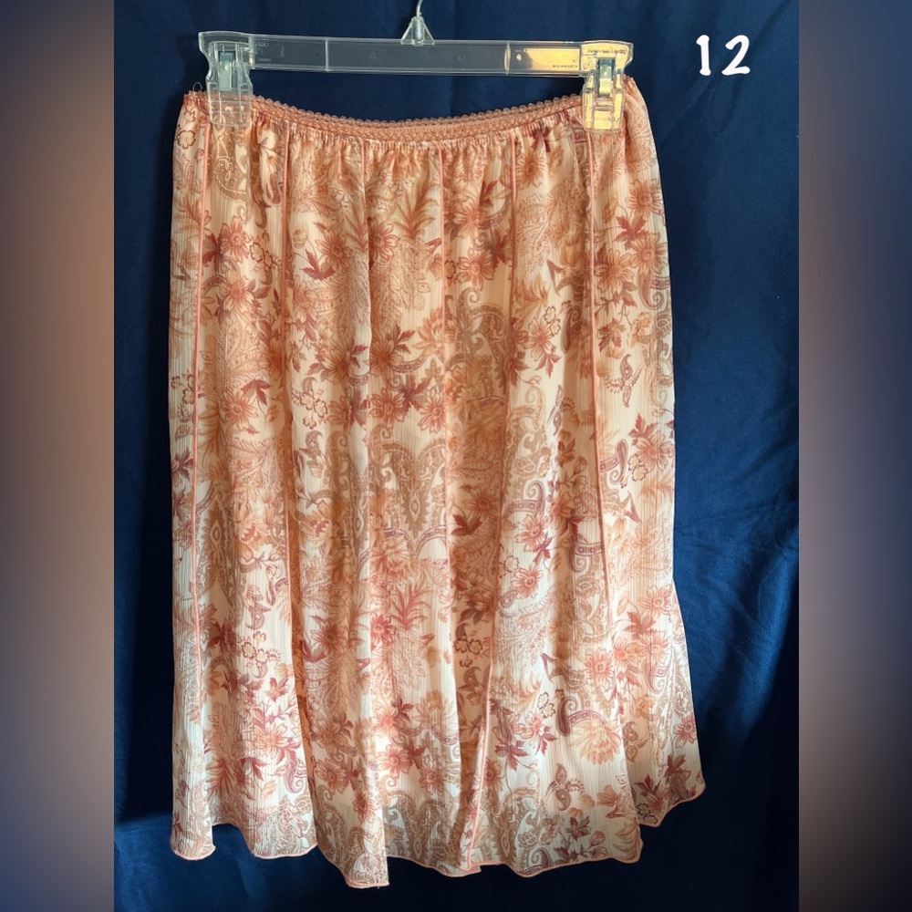 Connected apparel size small a line, soft pleated mini skirt